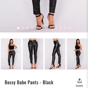 Fashion Nova Bossy Babe Pants XS
